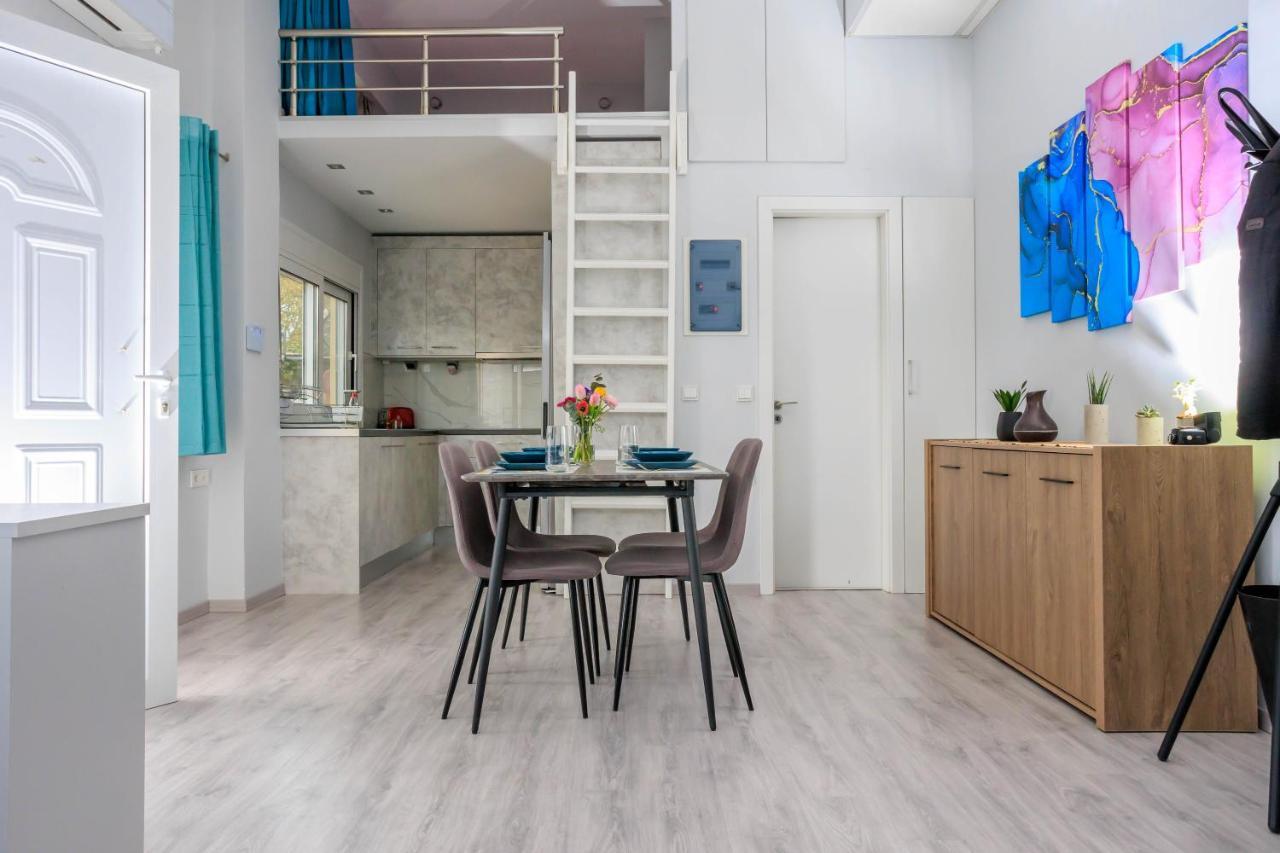 Electra Modern Apartment With Cozy Garden Iraklio Eksteriør bilde